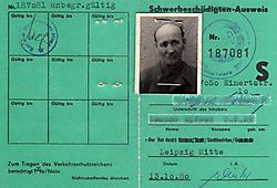 Schwerbeschädigten Ausweis der DDR