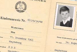 DDR Kinderausweis Vorschaubild